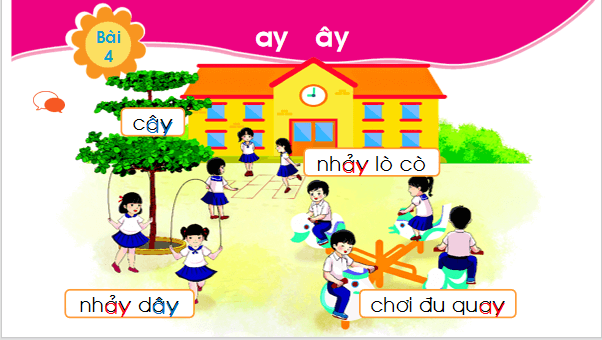 Giáo án điện tử Bài 4: ay, ây lớp 1 | PPT Tiếng Việt lớp 1 Chân trời sáng tạo