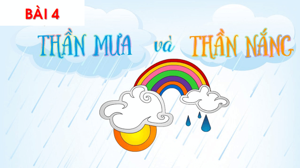Giáo án điện tử Bài 4: Thần mưa và thần nắng lớp 1 | PPT Tiếng Việt lớp 1 Chân trời sáng tạo
