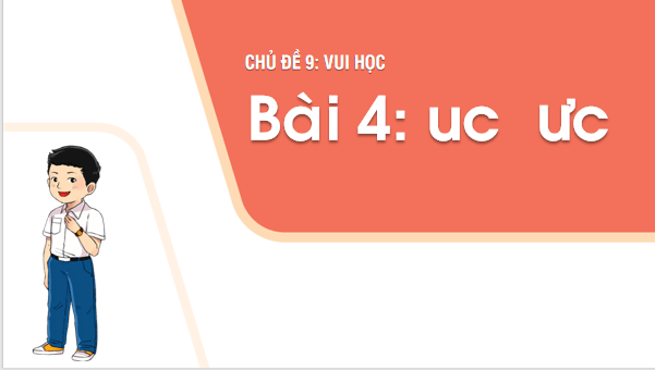 Giáo án điện tử Bài 4: uc, ưc lớp 1 | PPT Tiếng Việt lớp 1 Chân trời sáng tạo