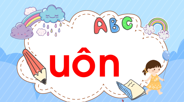 Giáo án điện tử Bài 4: uôn, ươn lớp 1 | PPT Tiếng Việt lớp 1 Chân trời sáng tạo