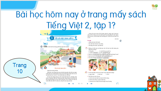 Giáo án điện tử Tôi là học sinh lớp 2 | PPT Tiếng Việt lớp 2 Kết nối tri thức