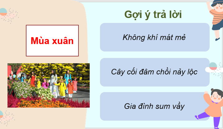 Giáo án điện tử Mùa xuân đã về lớp 3 | PPT Tiếng Việt lớp 3 Chân trời sáng tạo