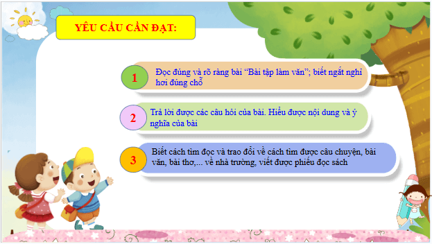 Giáo án điện tử Bài tập làm văn trang 54, 55 lớp 3 | PPT Tiếng Việt lớp 3 Kết nối tri thức