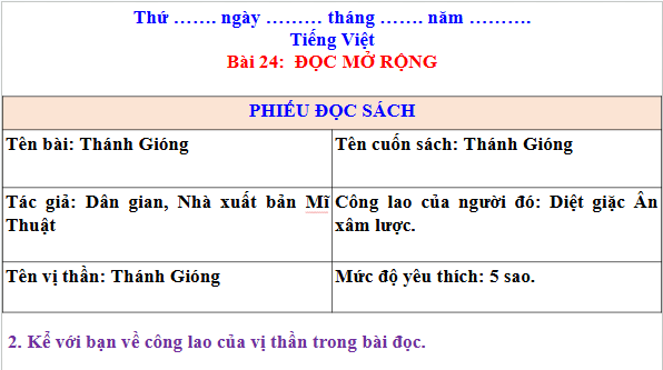 Giáo án điện tử Đọc mở rộng trang 108 Tập 2 lớp 3 | PPT Tiếng Việt lớp 3 Kết nối tri thức
