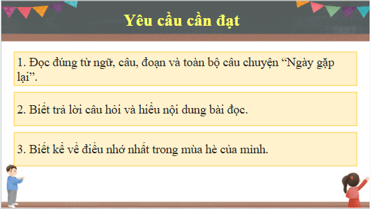 Giáo án điện tử Ngày gặp lại trang 10, 11 lớp 3 | PPT Tiếng Việt lớp 3 Kết nối tri thức