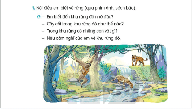 Giáo án điện tử Rừng trang 25 Tập 2 lớp 3 | PPT Tiếng Việt lớp 3 Kết nối tri thức