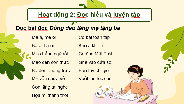 Giáo án điện tử Bài 10: Ôn tập cuối học kì 1 lớp 4 | PPT Tiếng Việt lớp 4 Cánh diều