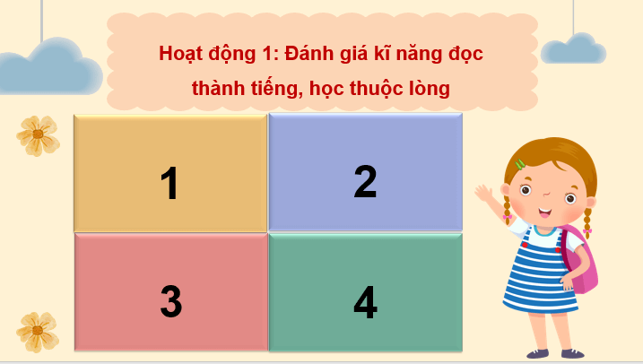 Giáo án điện tử Bài 5: Ôn tập giữa học kì 1 lớp 4 | PPT Tiếng Việt lớp 4 Cánh diều
