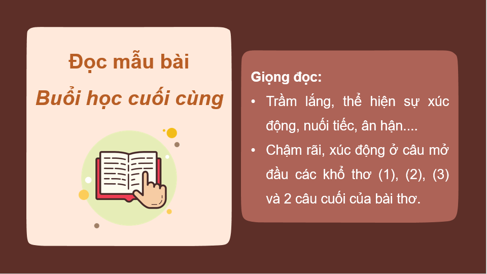 Giáo án điện tử Buổi học cuối cùng lớp 4 | PPT Tiếng Việt lớp 4 Cánh diều