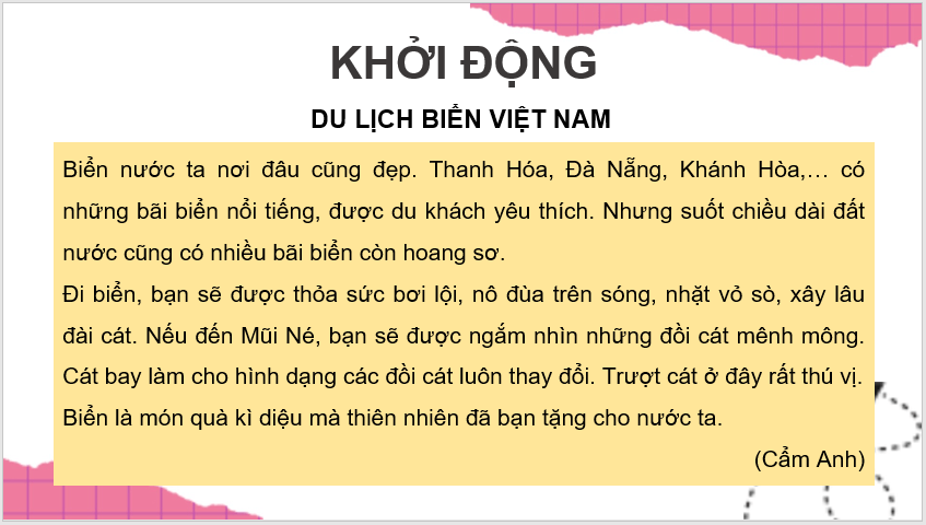 Giáo án điện tử Cảm xúc Trường Sa lớp 4 | PPT Tiếng Việt lớp 4 Kết nối tri thức