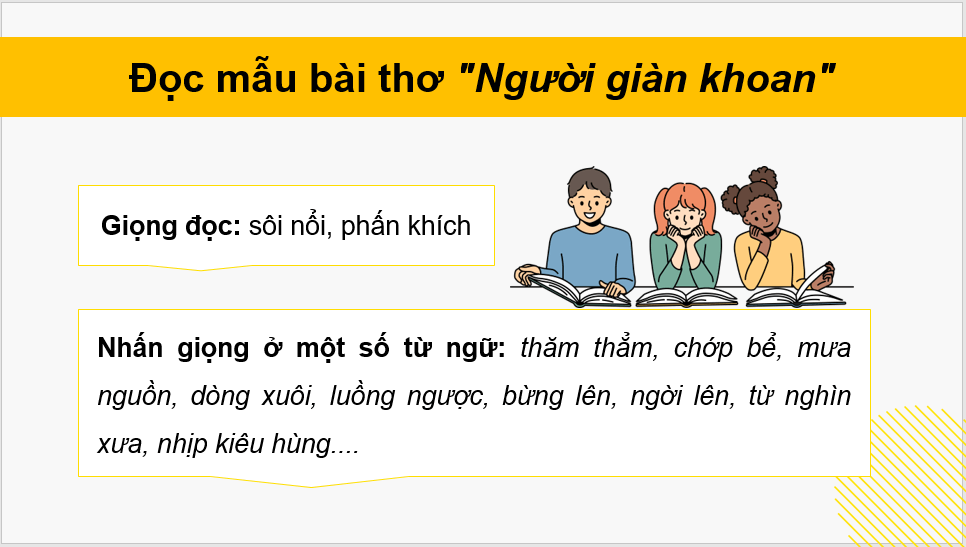 Giáo án điện tử Người giàn khoan lớp 4 | PPT Tiếng Việt lớp 4 Cánh diều