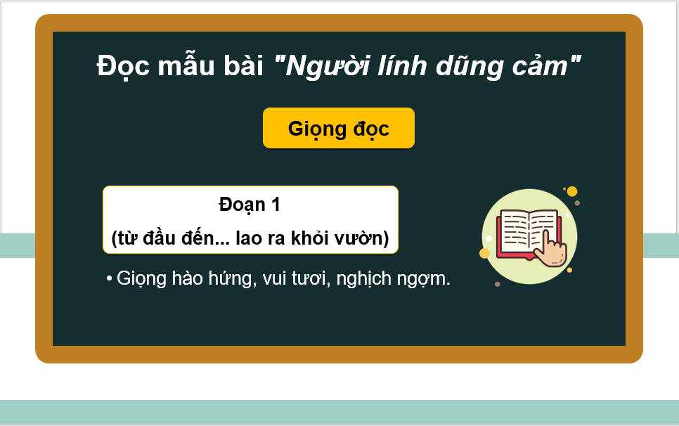 Giáo án điện tử Người lính dũng cảm lớp 4 | PPT Tiếng Việt lớp 4 Cánh diều