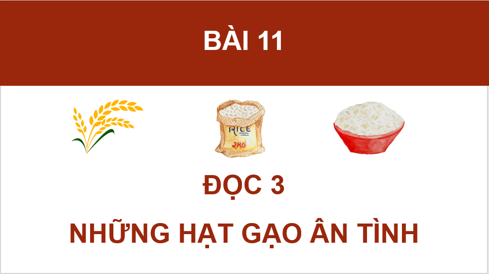 Giáo án điện tử Những hạt gạo ân tình lớp 4 | PPT Tiếng Việt lớp 4 Cánh diều