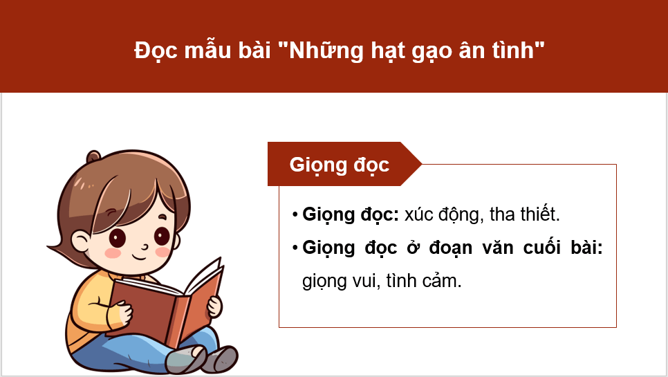 Giáo án điện tử Những hạt gạo ân tình lớp 4 | PPT Tiếng Việt lớp 4 Cánh diều