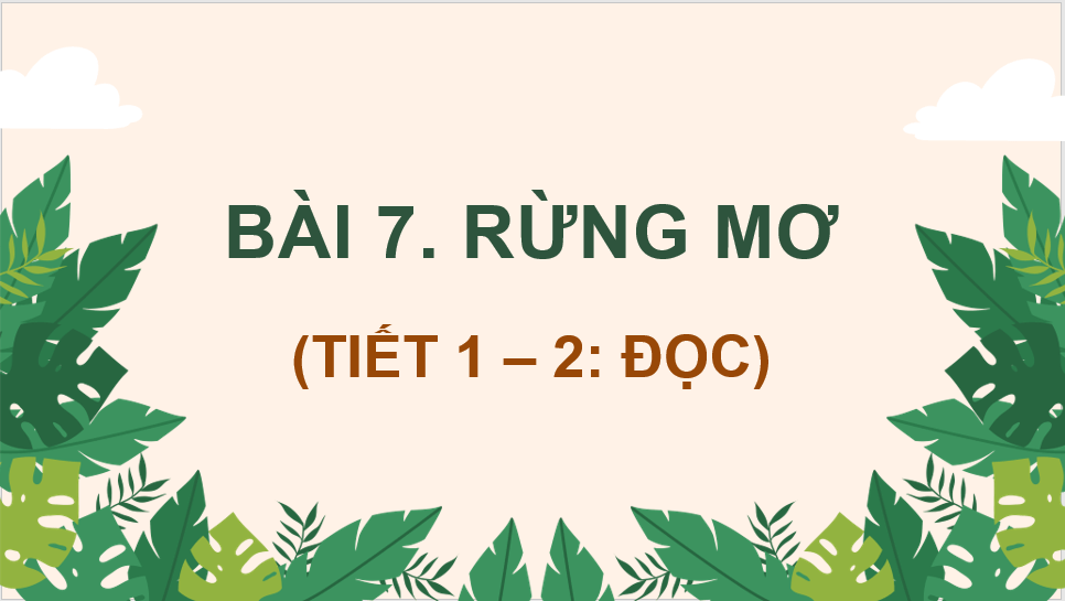 Giáo án điện tử Rừng mơ lớp 4 | PPT Tiếng Việt lớp 4 Chân trời sáng tạo