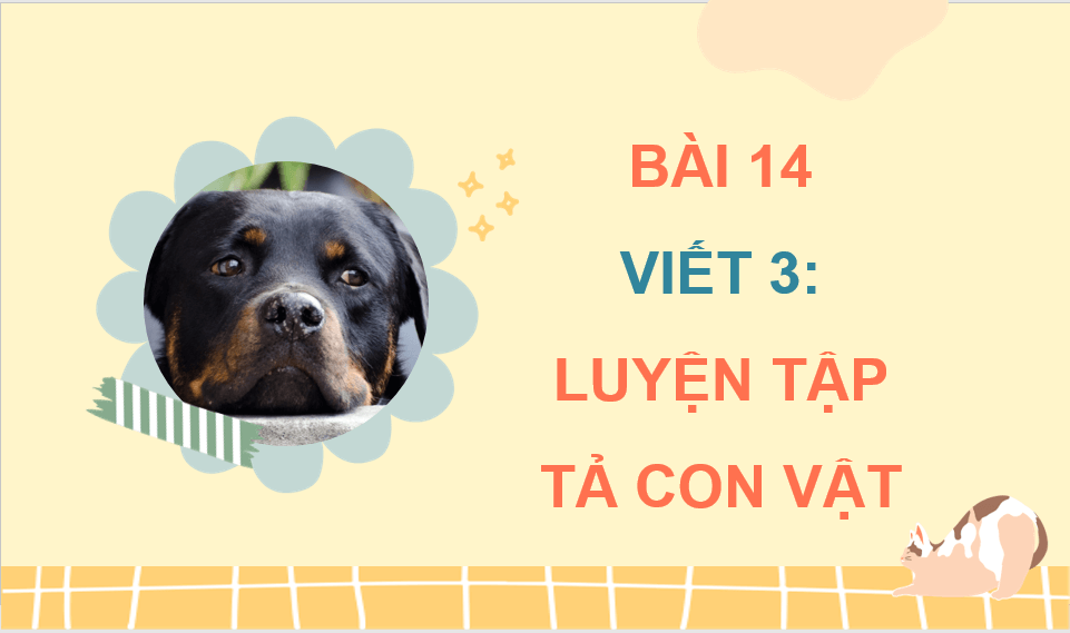 Giáo án điện tử Luyện tập tả con vật (trang 58) lớp 4 | PPT Tiếng Việt lớp 4 Cánh diều