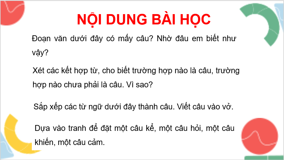 Giáo án điện tử (Luyện từ và câu lớp 4) Câu lớp 4 | PPT Tiếng Việt lớp 4 Kết nối tri thức