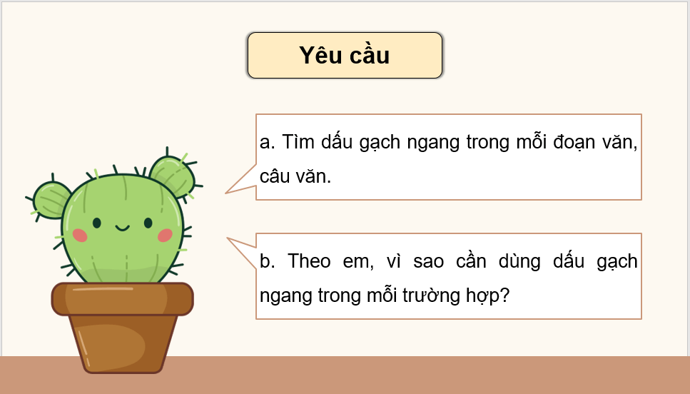 Giáo án điện tử (Luyện từ và câu lớp 4) Dấu gạch ngang | PPT Tiếng Việt lớp 4 Chân trời sáng tạo