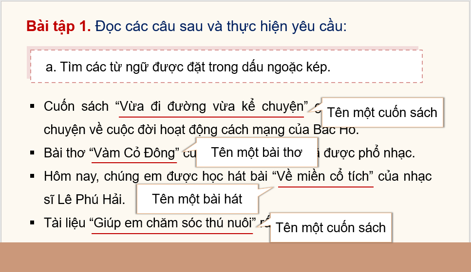 Giáo án điện tử (Luyện từ và câu lớp 4) Dấu ngoặc kép | PPT Tiếng Việt lớp 4 Chân trời sáng tạo