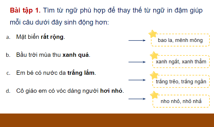 Giáo án điện tử (Luyện từ và câu lớp 4) Luyện tập sử dụng từ ngữ (trang 136, 137) | PPT Tiếng Việt lớp 4 Chân trời sáng tạo