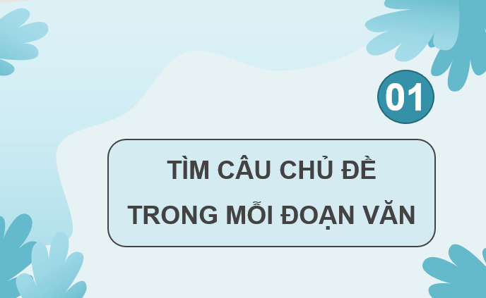 Giáo án điện tử Luyện tập về câu chủ đề của đoạn văn lớp 4 | PPT Tiếng Việt lớp 4 Cánh diều
