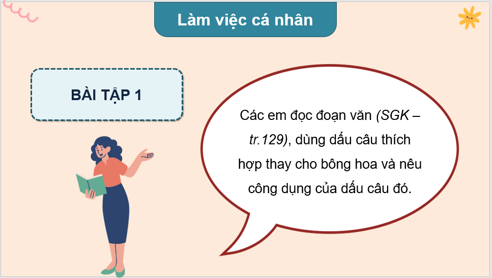 Giáo án điện tử (Luyện từ và câu lớp 4) Luyện tập về dấu câu lớp 4 | PPT Tiếng Việt lớp 4 Kết nối tri thức