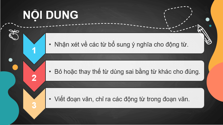 Giáo án điện tử Luyện tập về động từ lớp 4 | PPT Tiếng Việt lớp 4 Cánh diều
