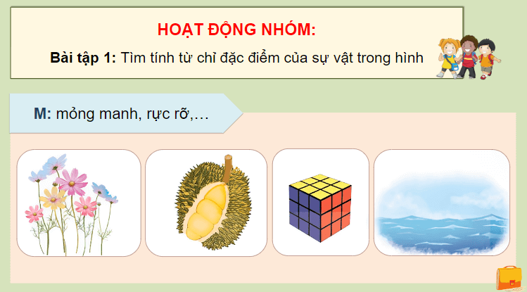 Giáo án điện tử (Luyện từ và câu lớp 4) Luyện tập về tính từ (trang 60) | PPT Tiếng Việt lớp 4 Chân trời sáng tạo