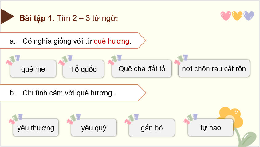 Giáo án điện tử (Luyện từ và câu lớp 4) Mở rộng vốn từ quê hương | PPT Tiếng Việt lớp 4 Chân trời sáng tạo