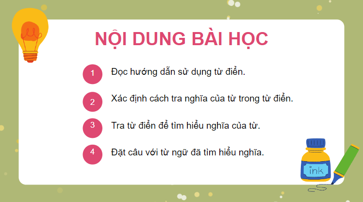 Giáo án điện tử (Luyện từ và câu lớp 4) Sử dụng từ điển | PPT Tiếng Việt lớp 4 Chân trời sáng tạo