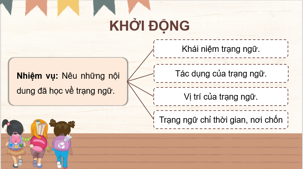 Giáo án điện tử (Luyện từ và câu lớp 4) Trạng ngữ chỉ mục đích, nguyên nhân | PPT Tiếng Việt lớp 4 Chân trời sáng tạo