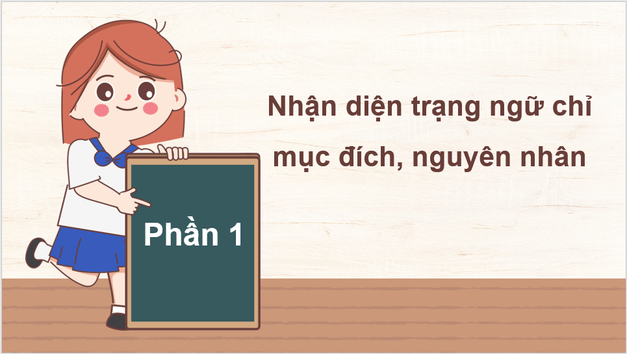 Giáo án điện tử (Luyện từ và câu lớp 4) Trạng ngữ chỉ mục đích, nguyên nhân | PPT Tiếng Việt lớp 4 Chân trời sáng tạo