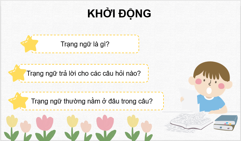 Giáo án điện tử (Luyện từ và câu lớp 4) Trạng ngữ chỉ phương tiện | PPT Tiếng Việt lớp 4 Chân trời sáng tạo