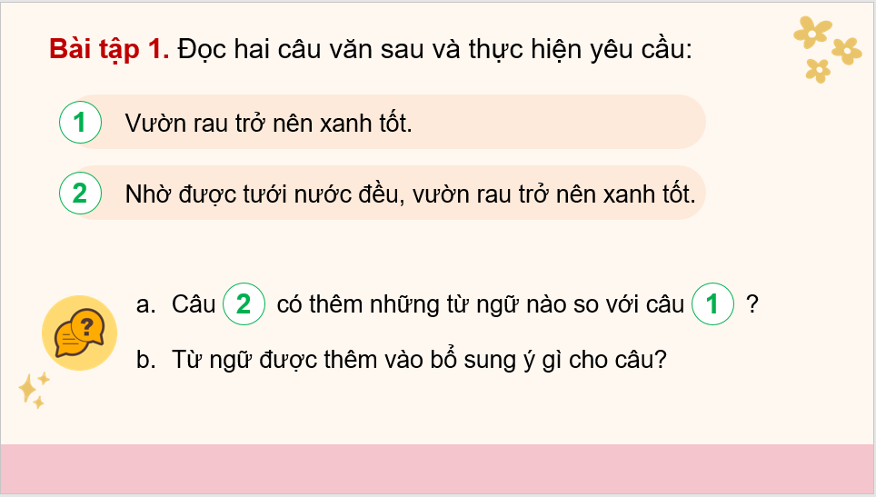 Giáo án điện tử (Luyện từ và câu lớp 4) Trạng ngữ | PPT Tiếng Việt lớp 4 Chân trời sáng tạo