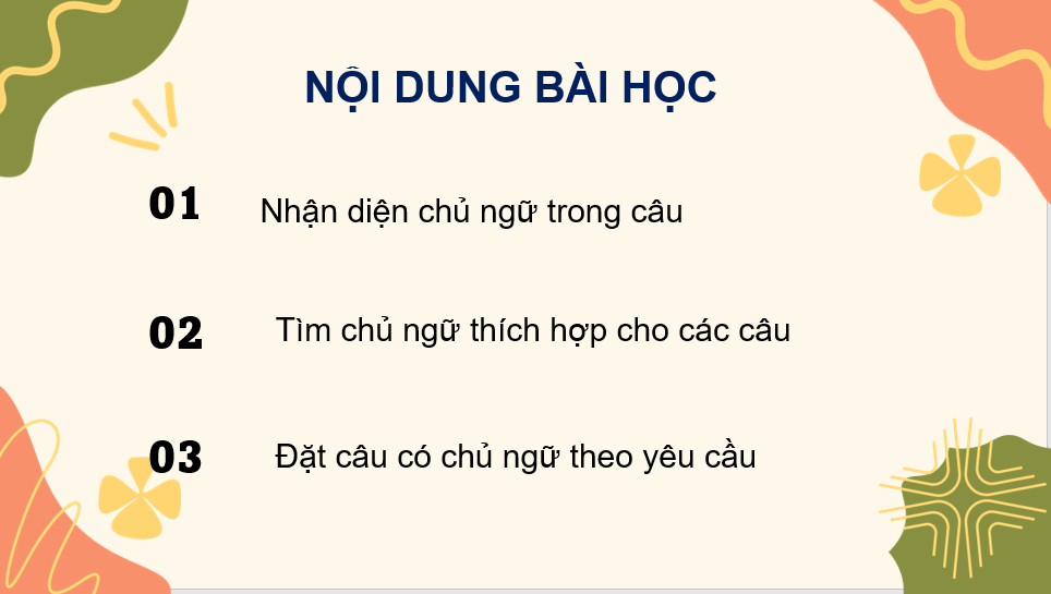 Giáo án điện tử (Luyện từ và câu lớp 4) Luyện tập về chủ ngữ | PPT Tiếng Việt lớp 4 Chân trời sáng tạo