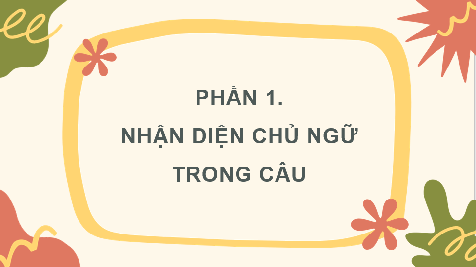 Giáo án điện tử (Luyện từ và câu lớp 4) Luyện tập về chủ ngữ | PPT Tiếng Việt lớp 4 Chân trời sáng tạo