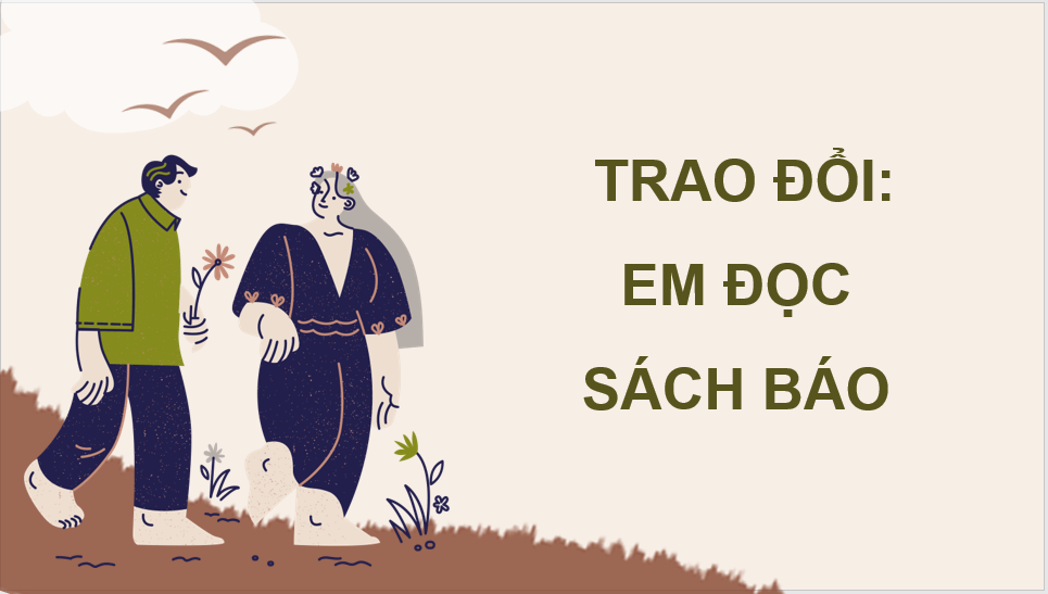 Giáo án điện tử Trao đổi: Em đọc sách báo (trang 42) lớp 4 | PPT Tiếng Việt lớp 4 Cánh diều