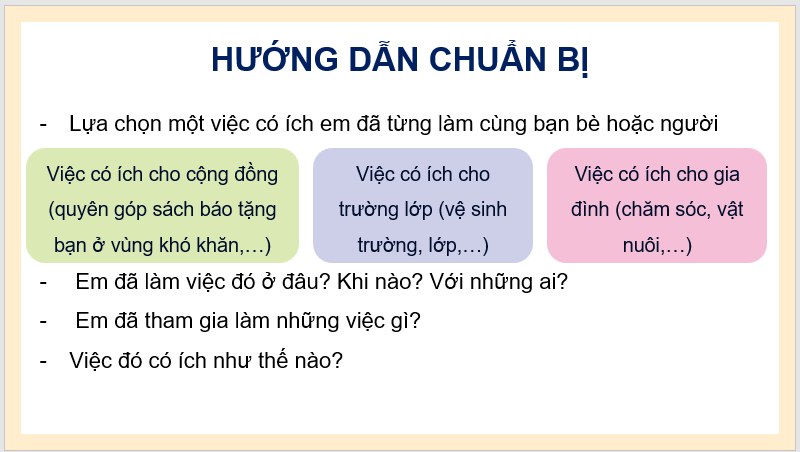 Giáo án điện tử Việc làm có ích lớp 4 | PPT Tiếng Việt lớp 4 Kết nối tri thức