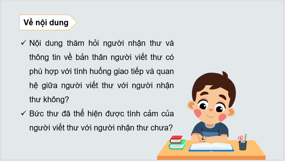 Giáo án điện tử Trả bài viết thư thăm hỏi lớp 4 | PPT Tiếng Việt lớp 4 Cánh diều