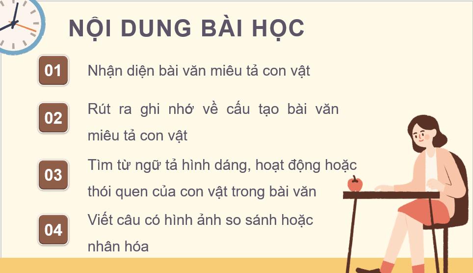 Giáo án điện tử Bài văn miêu tả con vật lớp 4 | PPT Tiếng Việt lớp 4 Chân trời sáng tạo