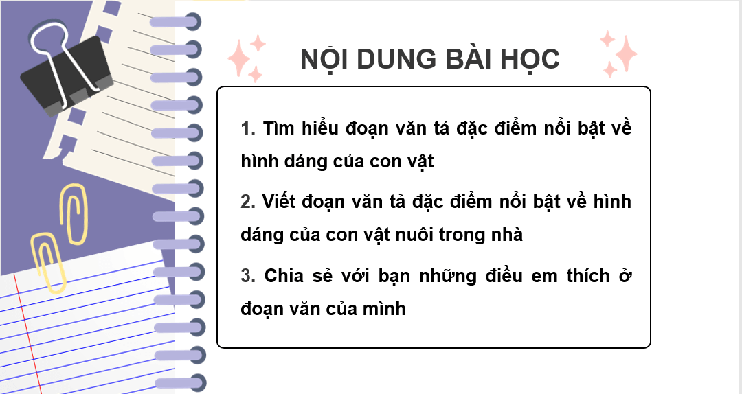 Giáo án điện tử Viết đoạn văn cho bài văn miêu tả con vật lớp 4 | PPT Tiếng Việt lớp 4 Chân trời sáng tạo