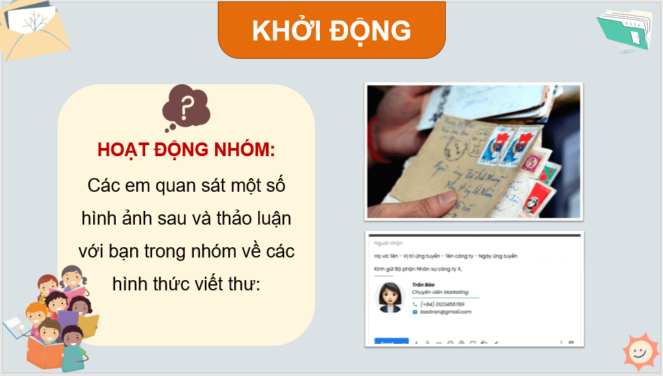 Giáo án điện tử Hướng dẫn cách viết thư lớp 4 | PPT Tiếng Việt lớp 4 Kết nối tri thức