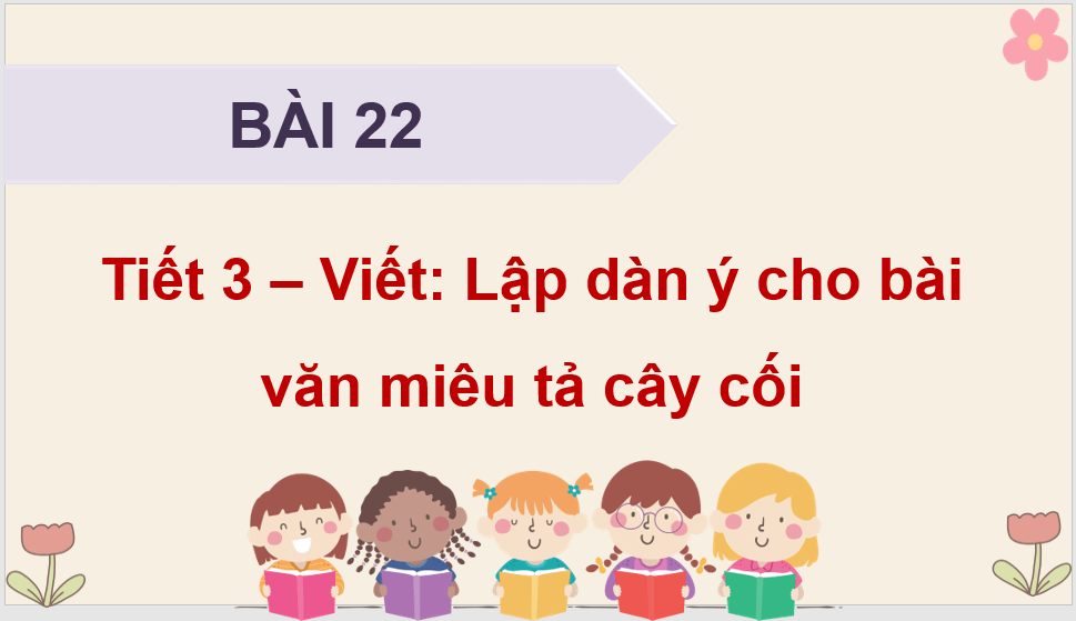 Giáo án điện tử Lập dàn ý cho bài văn miêu tả cây cối lớp 4 | PPT Tiếng Việt lớp 4 Kết nối tri thức