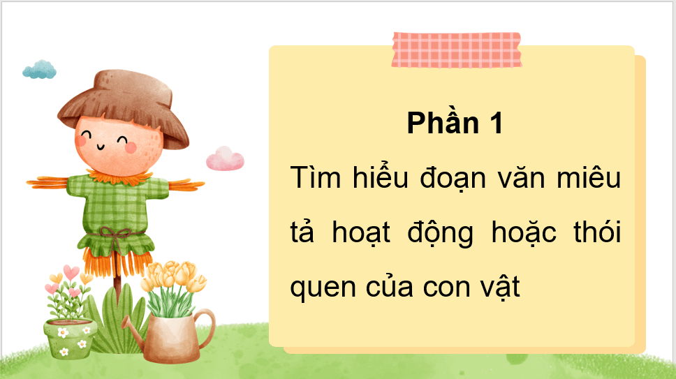 Giáo án điện tử Luyện tập viết đoạn văn cho bài văn miêu tả con vật (trang 98) lớp 4 | PPT Tiếng Việt lớp 4 Chân trời sáng tạo