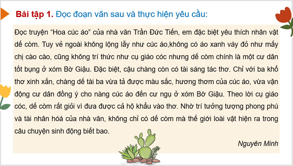 Giáo án điện tử Luyện tập viết đoạn văn nêu tình cảm, cảm xúc (trang 58, 59) lớp 4 | PPT Tiếng Việt lớp 4 Chân trời sáng tạo