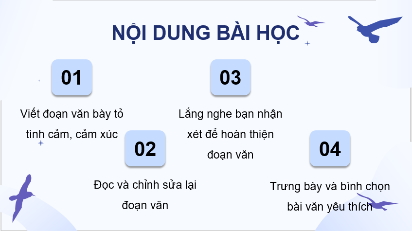 Giáo án điện tử Luyện tập viết đoạn văn nêu tình cảm, cảm xúc (trang 62, 63) lớp 4 | PPT Tiếng Việt lớp 4 Chân trời sáng tạo