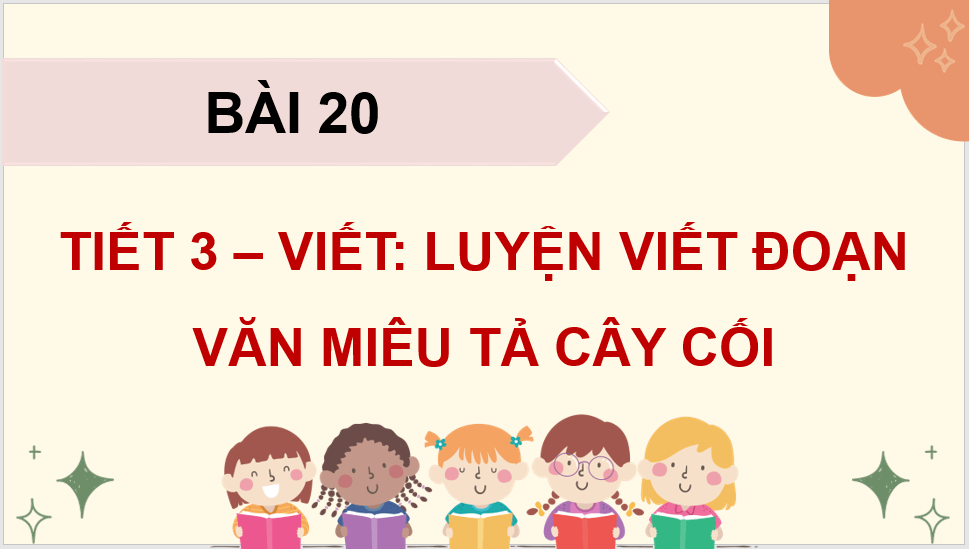 Giáo án điện tử Luyện viết đoạn văn miêu tả cây cối lớp 4 | PPT Tiếng Việt lớp 4 Kết nối tri thức