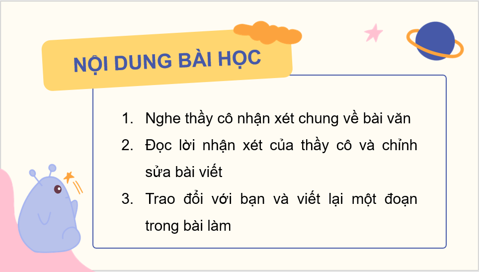 Giáo án điện tử Trả bài văn miêu tả con vật (trang 117) lớp 4 | PPT Tiếng Việt lớp 4 Chân trời sáng tạo