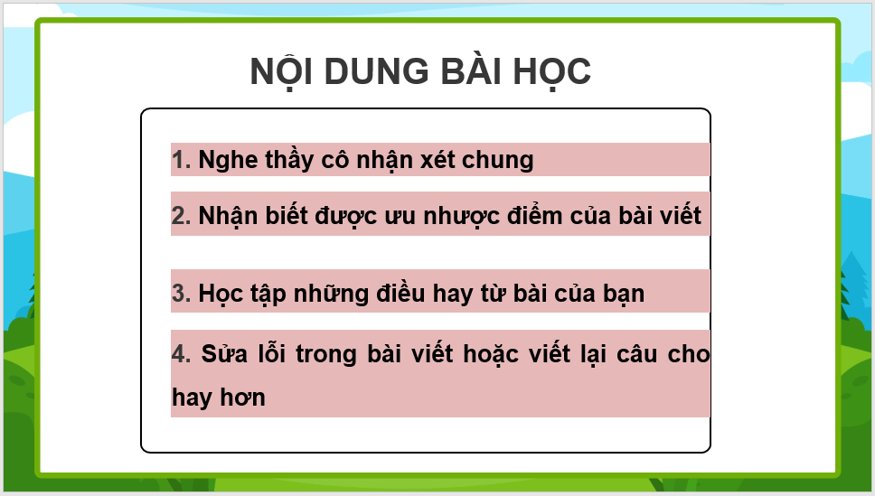 Giáo án điện tử Trả bài viết đoạn văn nêu ý kiến lớp 4 | PPT Tiếng Việt lớp 4 Kết nối tri thức