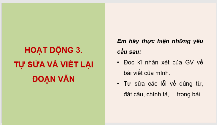 Giáo án điện tử Trả bài viết đoạn văn về một nhân vật lớp 4 | PPT Tiếng Việt lớp 4 Cánh diều